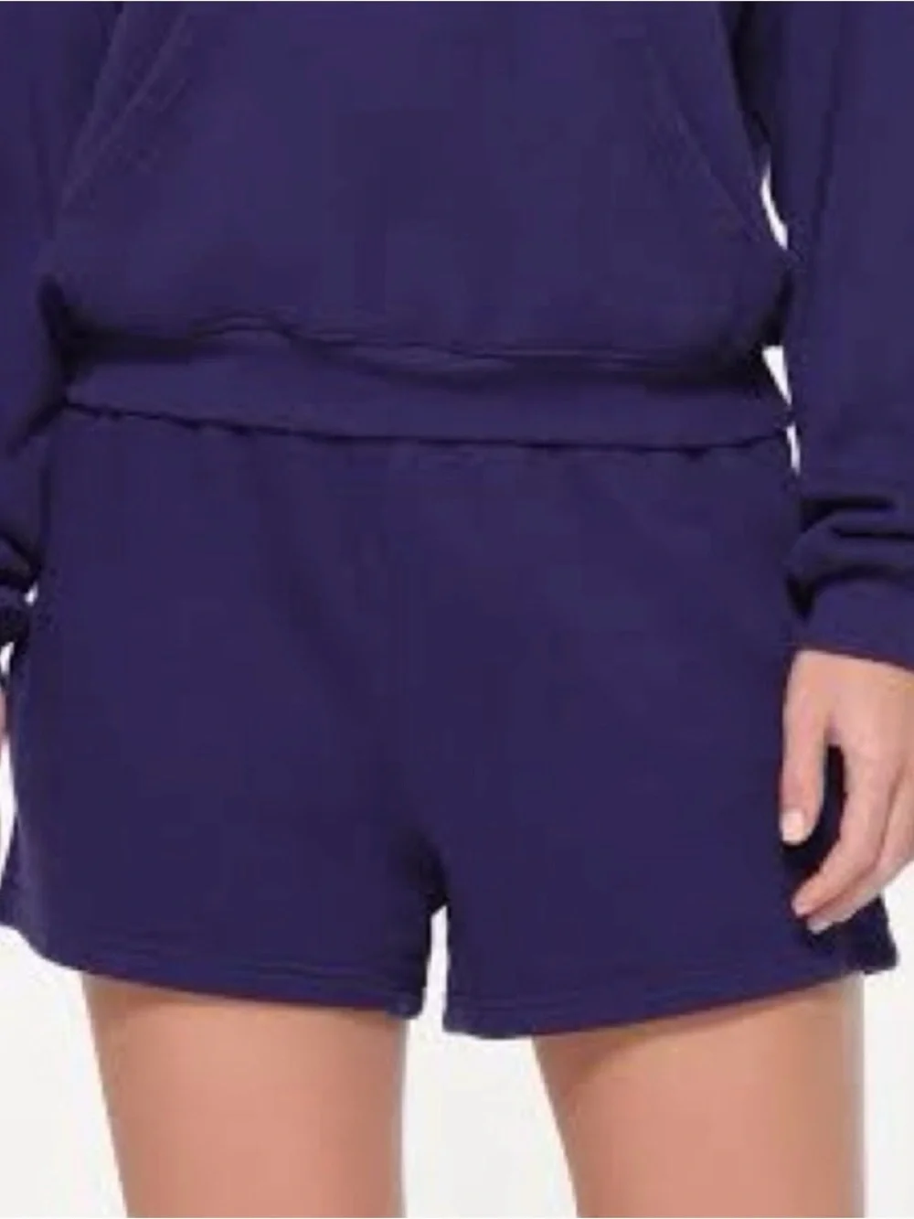 SKIMS cotton fleece boyfriend shorts concord